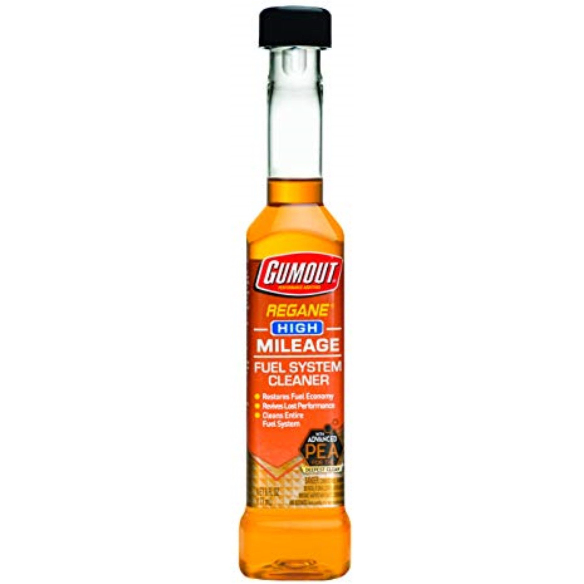 8504698 FUEL SYSTM CLNR HI-MI6OZ Gumout Regane Gasoline High Mileage Fuel System Cleaner 6 oz (Pack of 6)