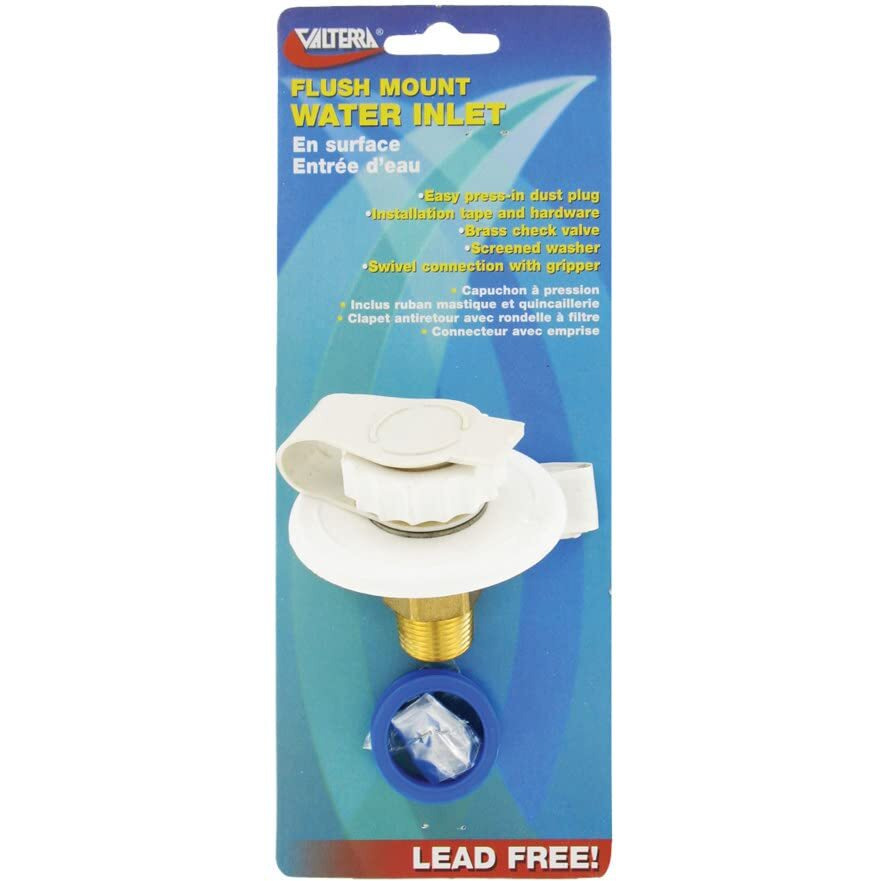 WTR INLET LF PL 2.75' WHT