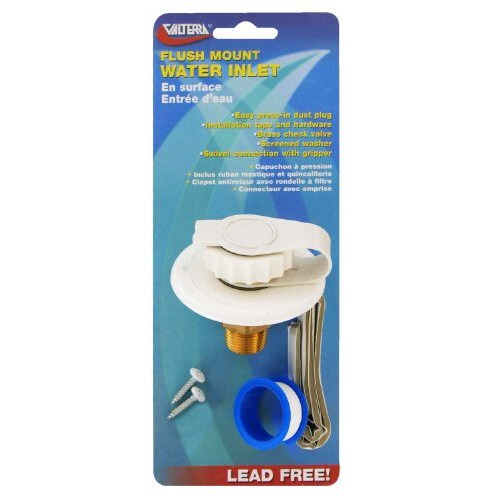WTR INLET LF PL 2.75' WHT