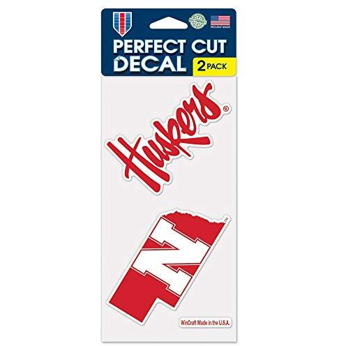 Nebraska Cornhuskers Set of 2 Die Cut Decals
