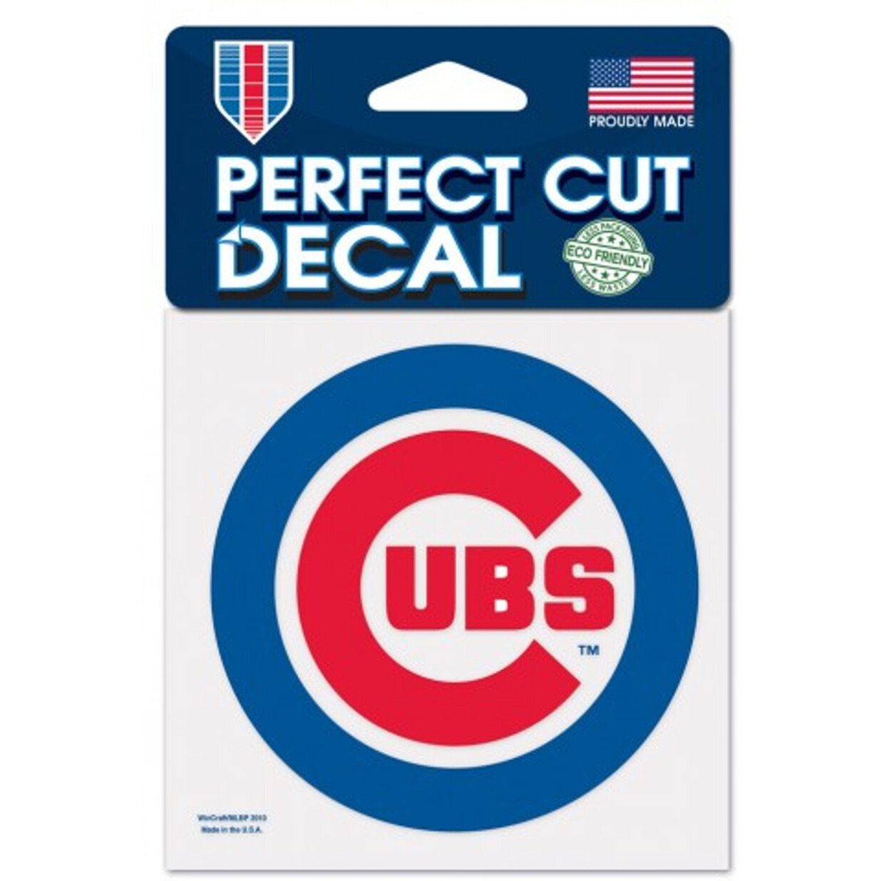 Chicago Cubs Decal 4x4 Perfect Cut Color
