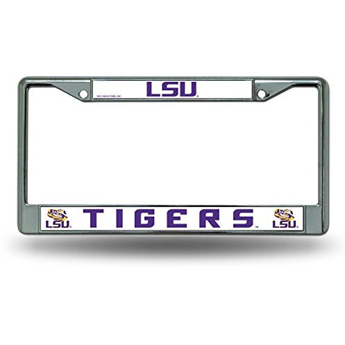 LSU Tigers License Plate Frame Chrome