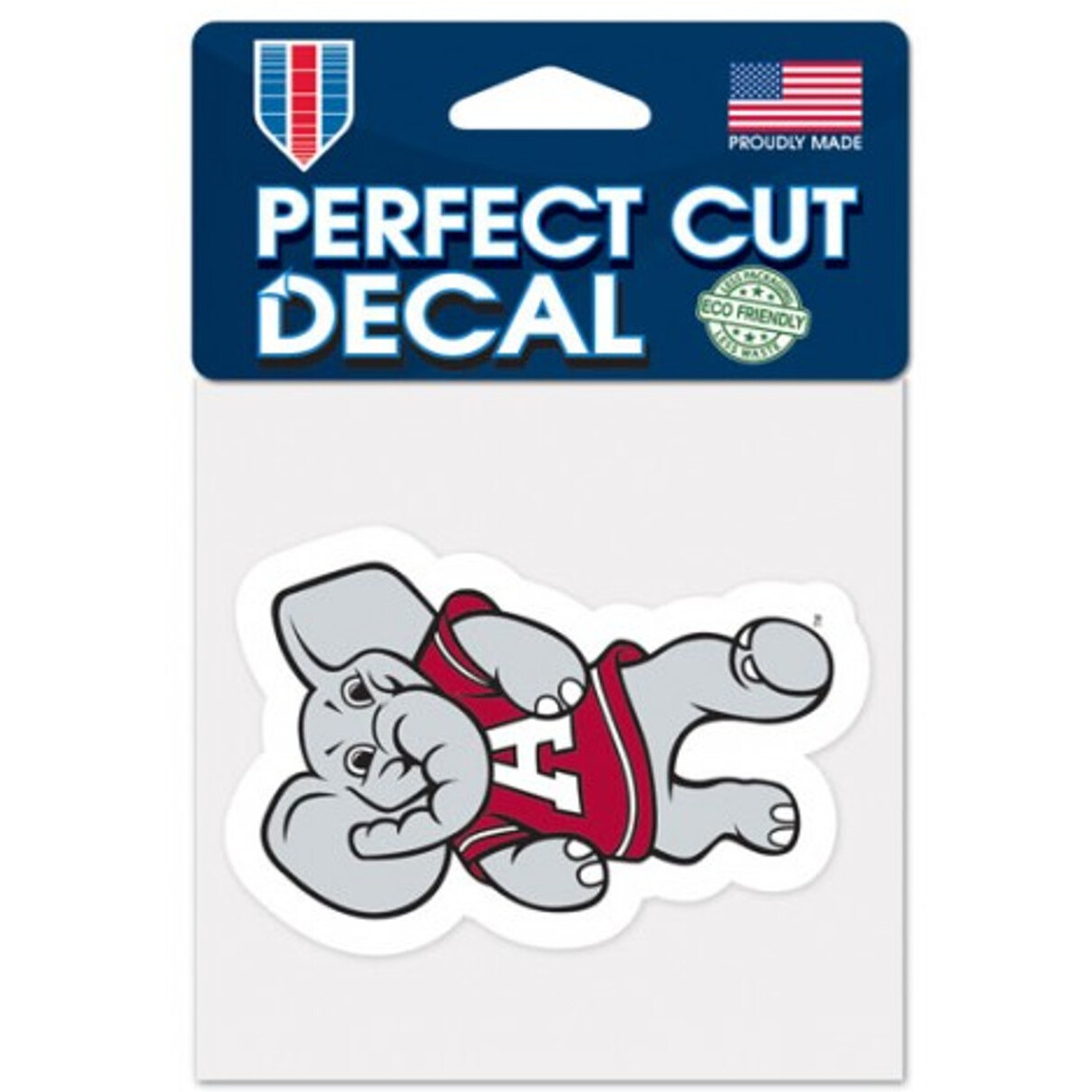 Alabama Crimson Tide Decal 4x4 Perfect Cut Color Mascot Design