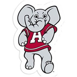Alabama Crimson Tide Decal 4x4 Perfect Cut Color Mascot Design