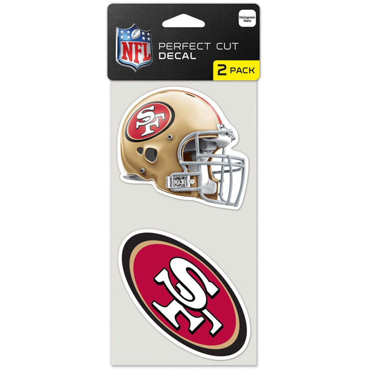 San Francisco 49ers Set of 2 Die Cut Decals