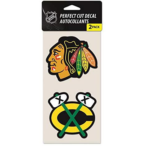 Chicago Blackhawks Set of 2 Die Cut Decals