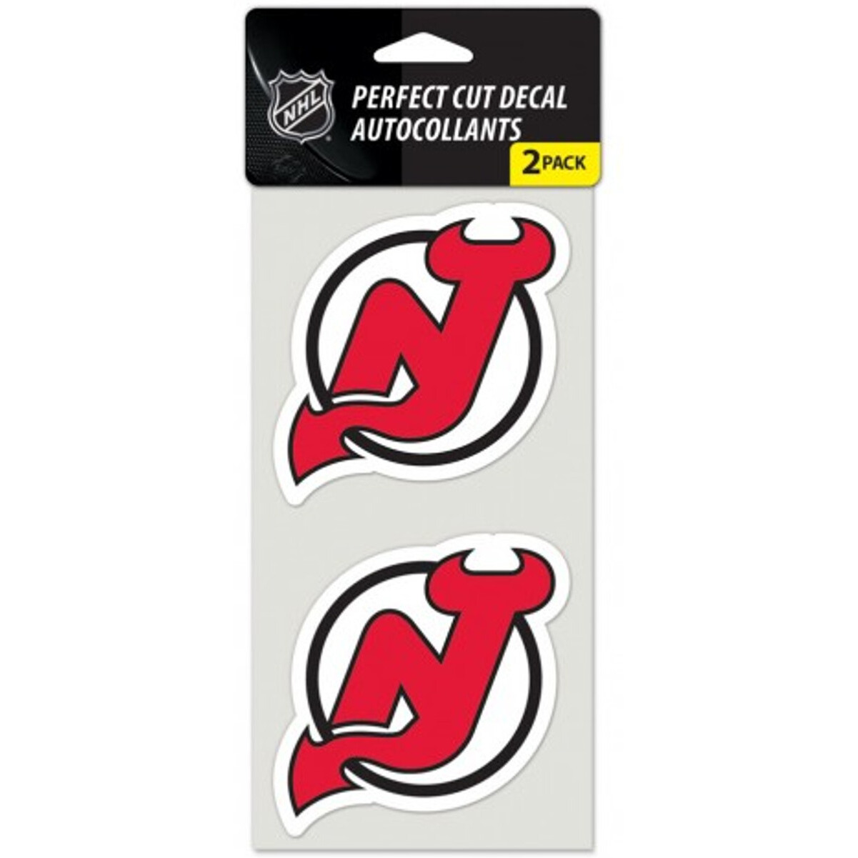 New Jersey Devils Decal 4x4 Perfect Cut Set of 2