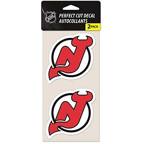 New Jersey Devils Decal 4x4 Perfect Cut Set of 2