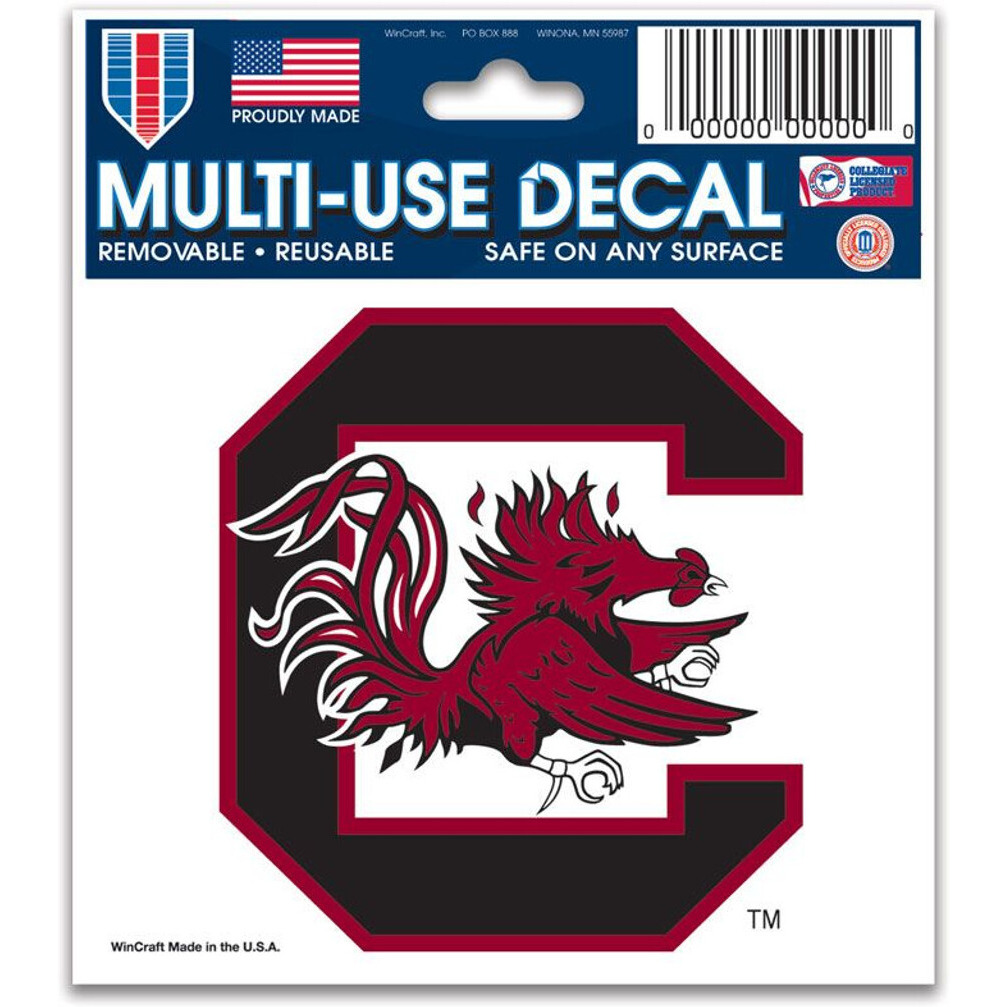 South Carolina Gamecocks Decal 3x4 Multi Use