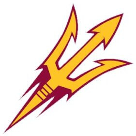 Arizona State Sun Devils Decal 8x8 Perfect Cut Color
