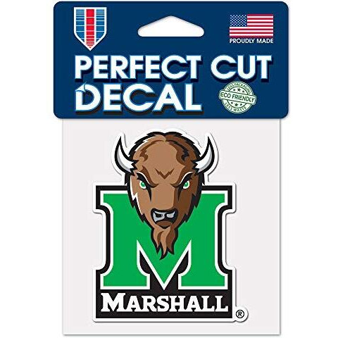 Marshall Thundering Herd Decal 4x4 Perfect Cut Color