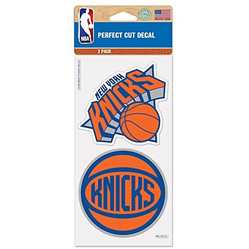 New York Knicks Decal 4x4 Perfect Cut Set of 2