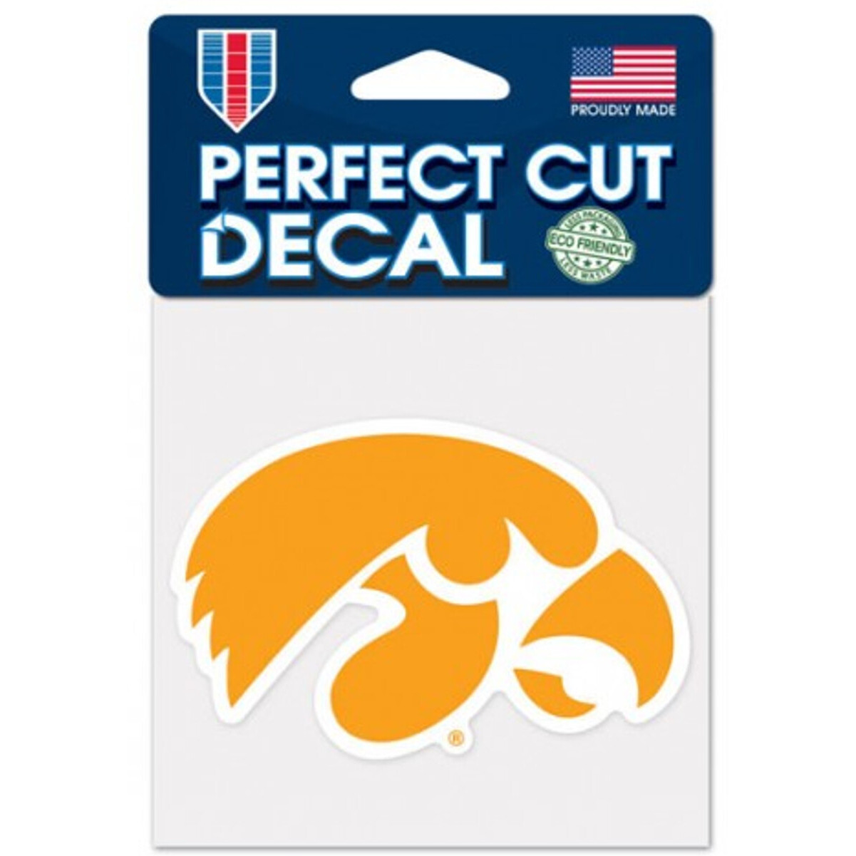 Iowa Hawkeyes Decal 4x4 Perfect Cut Color