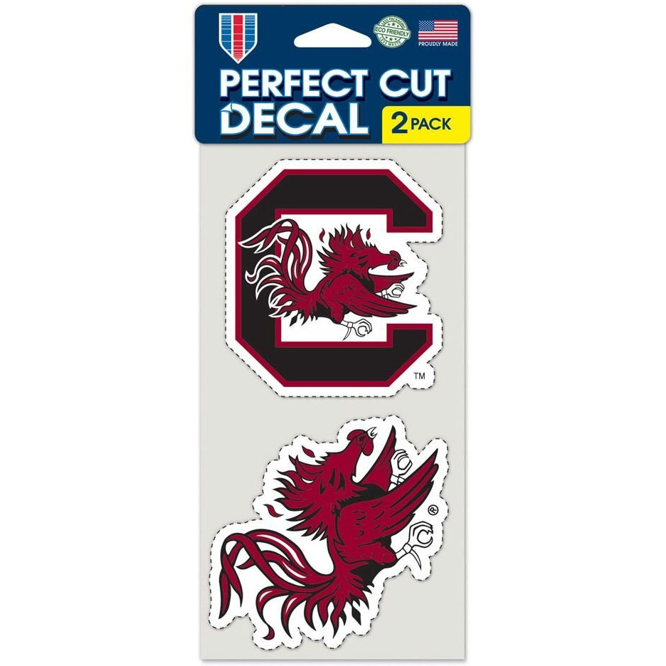 South Carolina Gamecocks Set of 2 Die Cut Decals