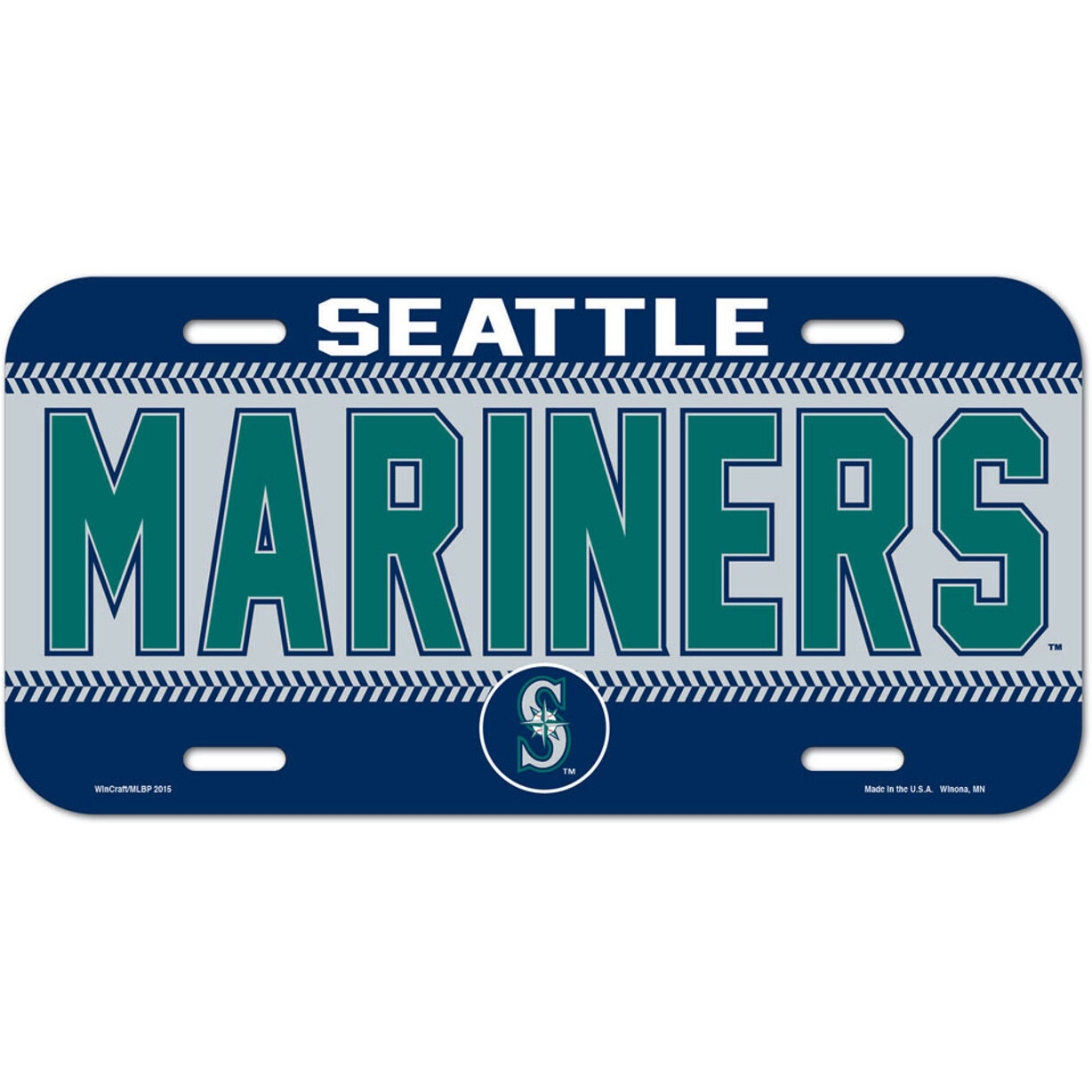 Seattle Mariners License Plate Plastic