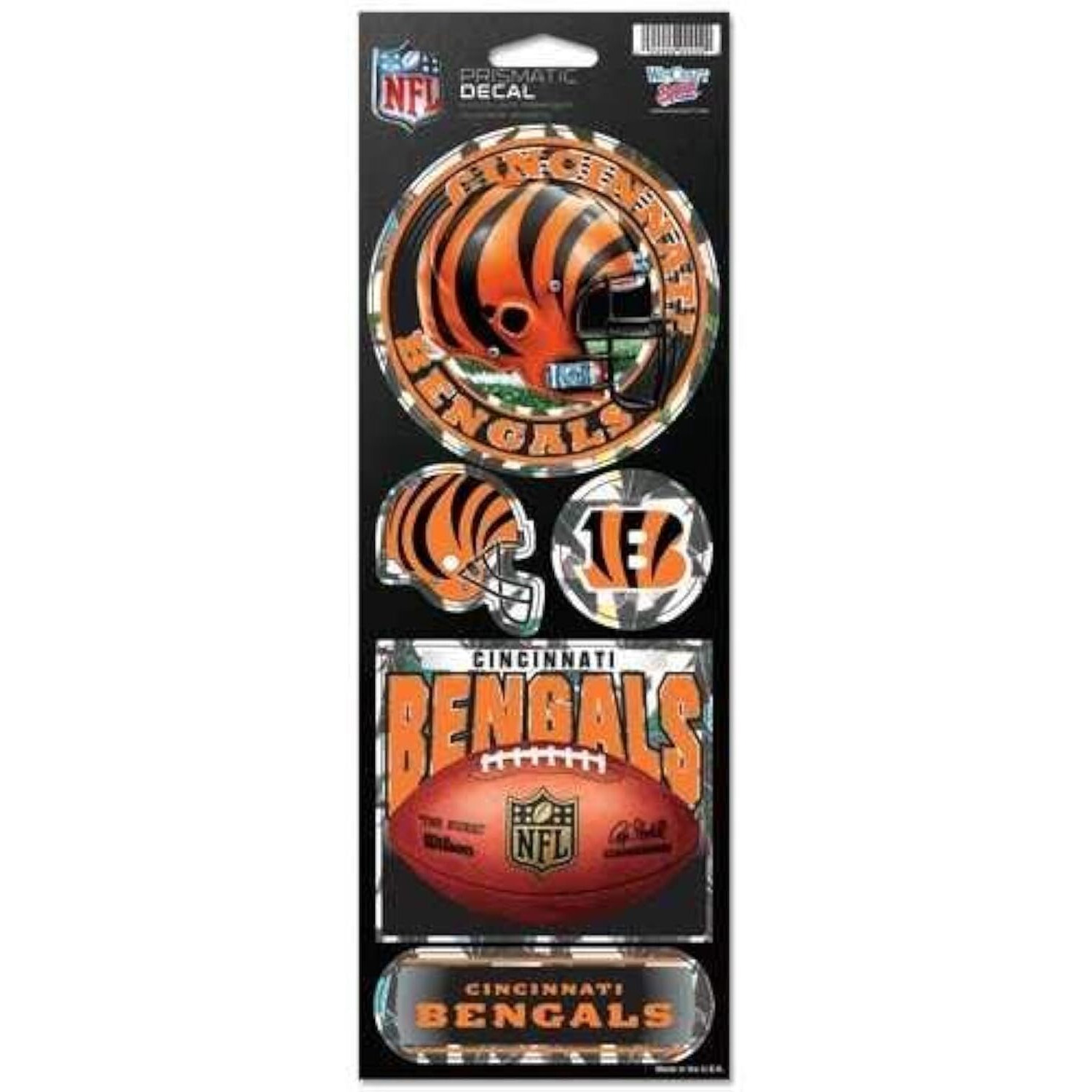 Cincinnati Bengals Stickers Prismatic