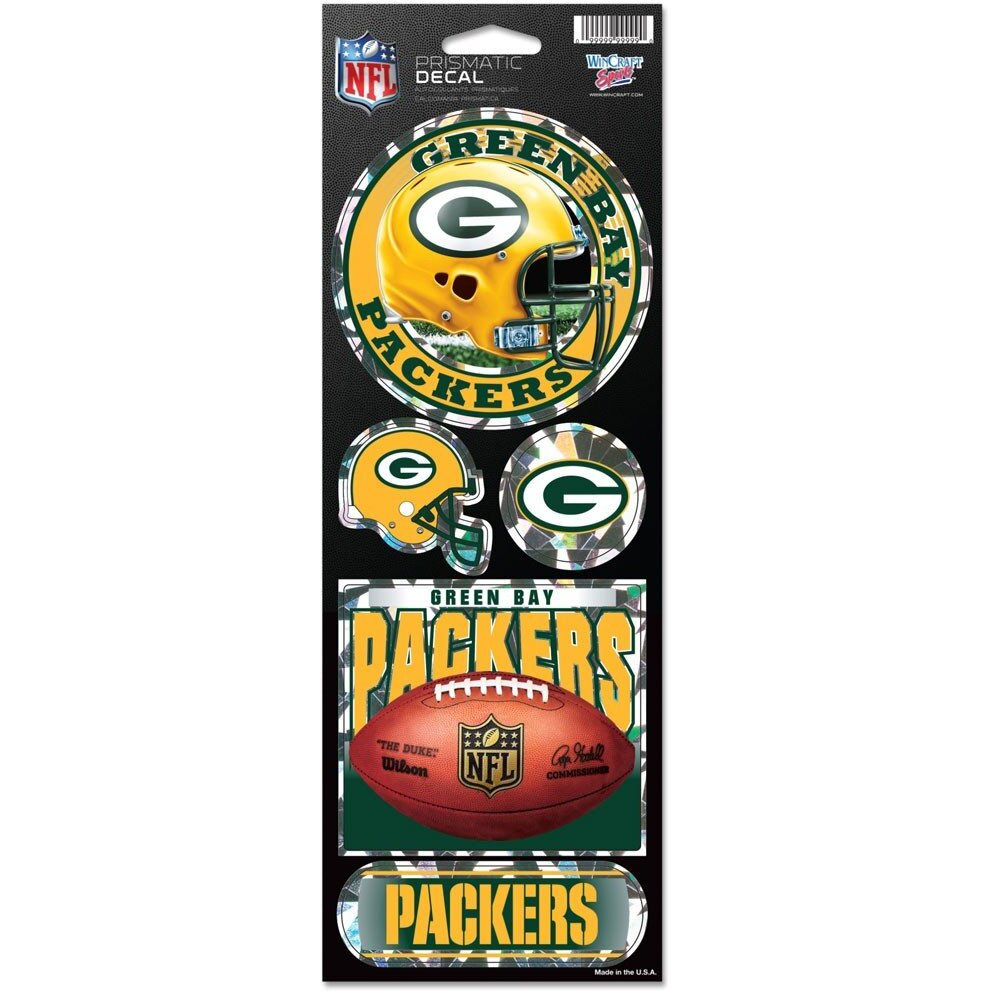 Green Bay Packers Stickers Prismatic