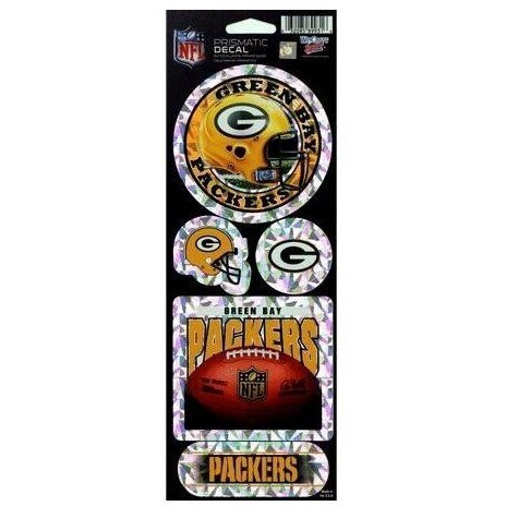 Green Bay Packers Stickers Prismatic