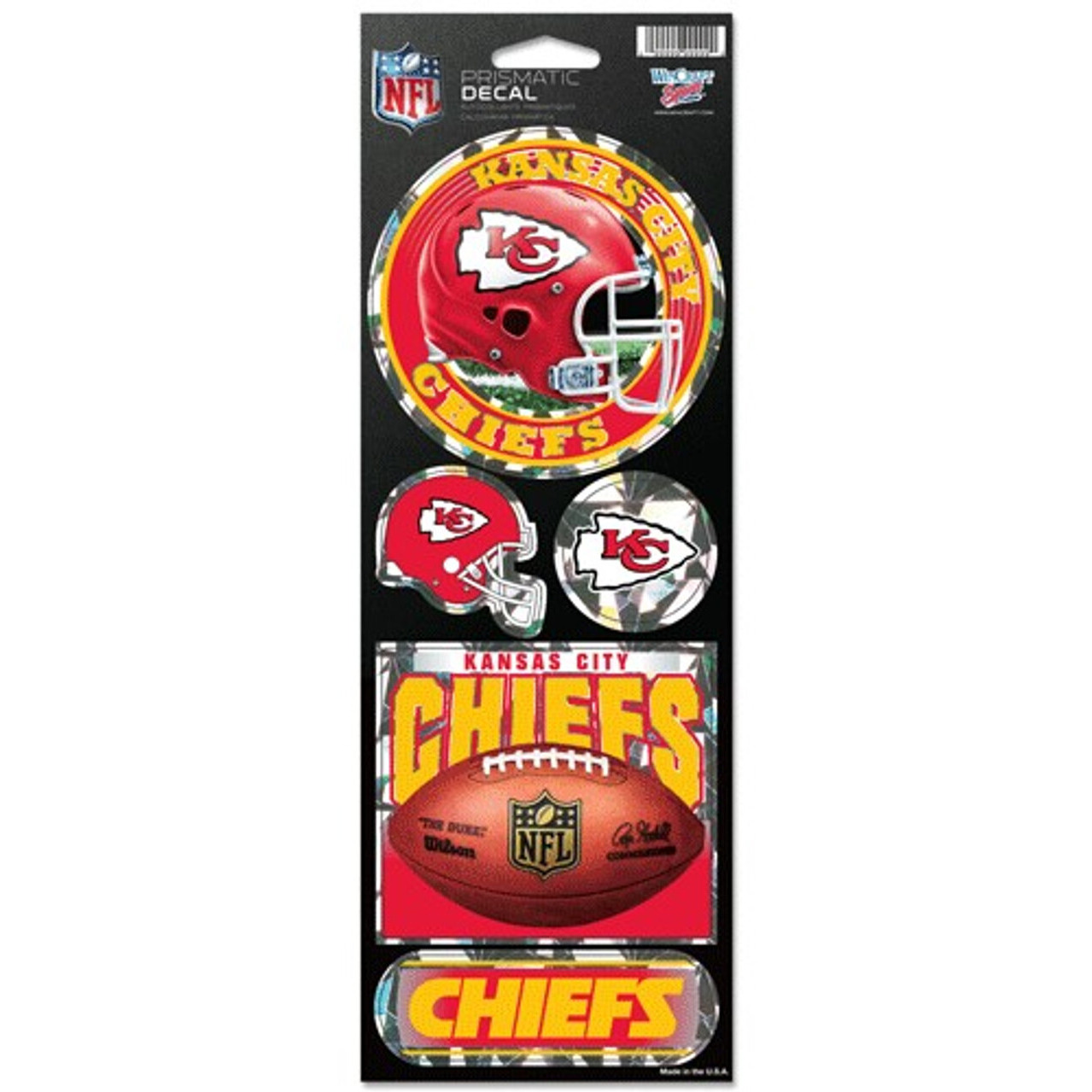 Kansas City Chiefs Stickers Prismatic