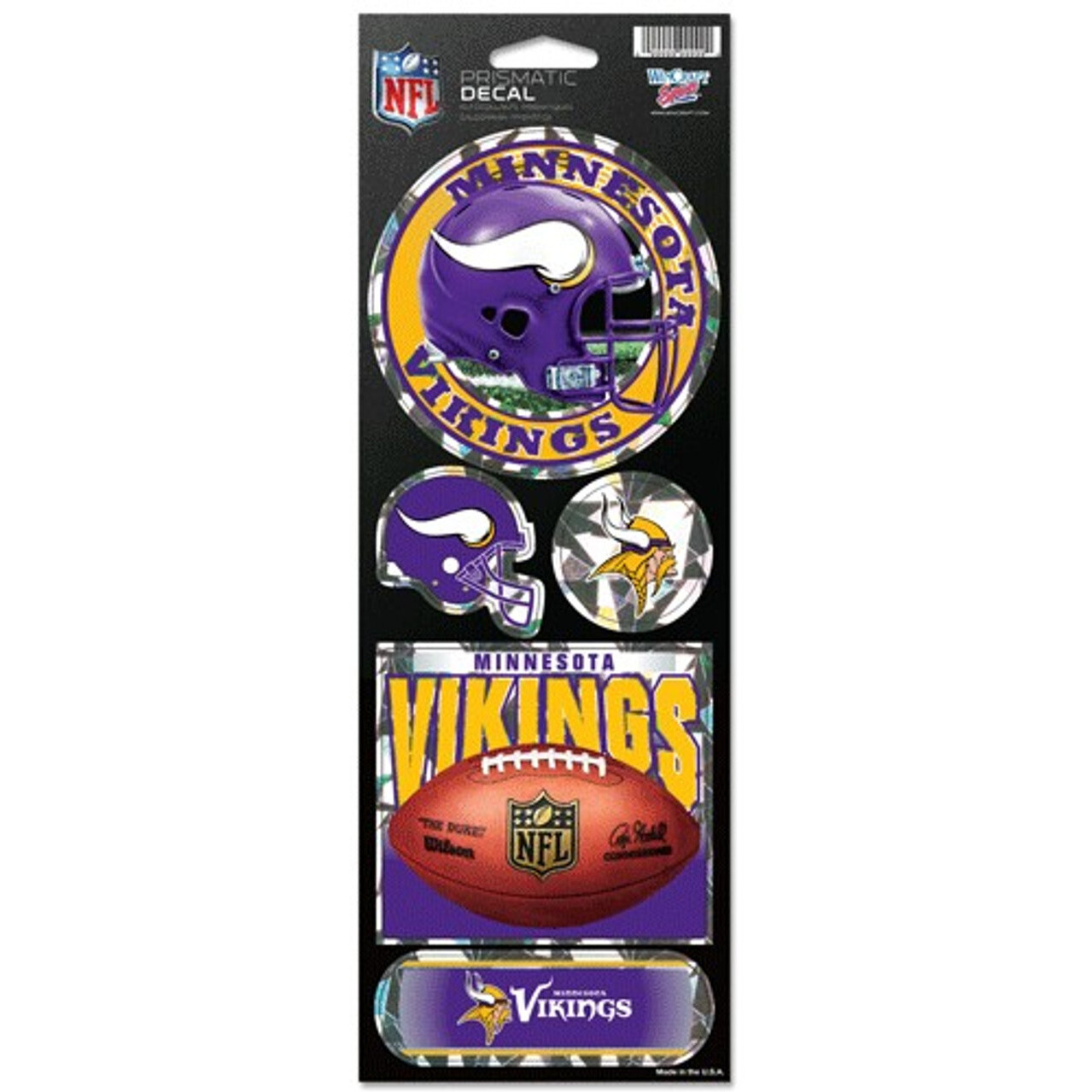 Minnesota Vikings Stickers Prismatic