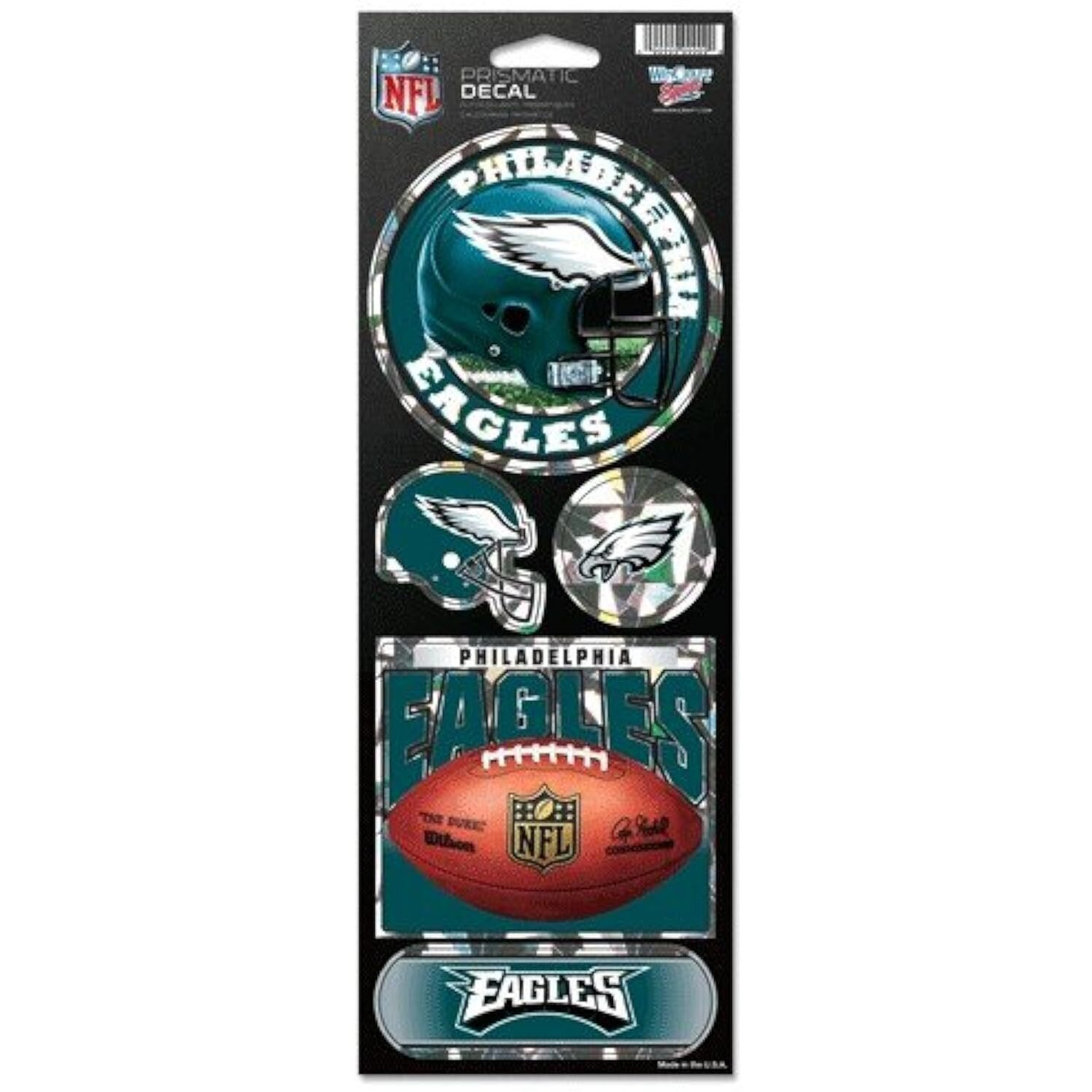 Philadelphia Eagles Stickers Prismatic