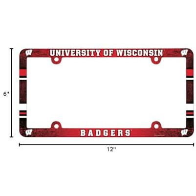 Wisconsin Badgers License Plate Frame - Full Color