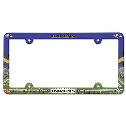 Baltimore Ravens License Plate Frame Plastic Full Color Style