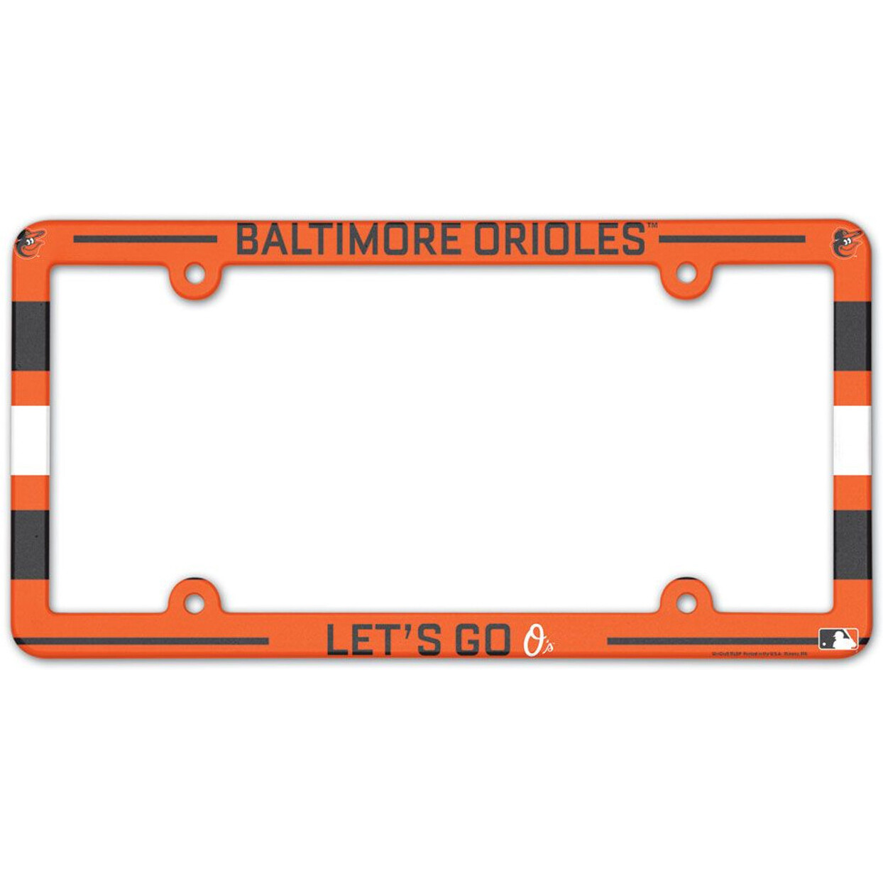 Baltimore Orioles License Plate Frame - Full Color
