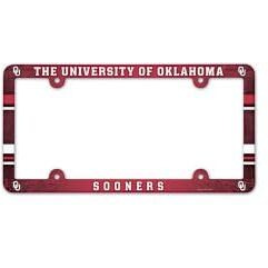 Oklahoma Sooners License Plate Frame - Full Color