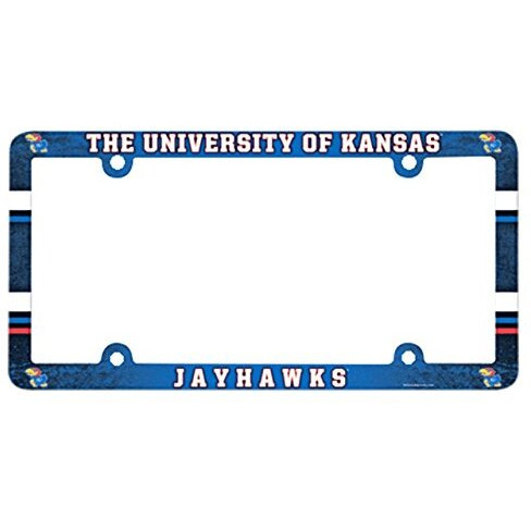 Kansas Jayhawks License Plate Frame - Full Color