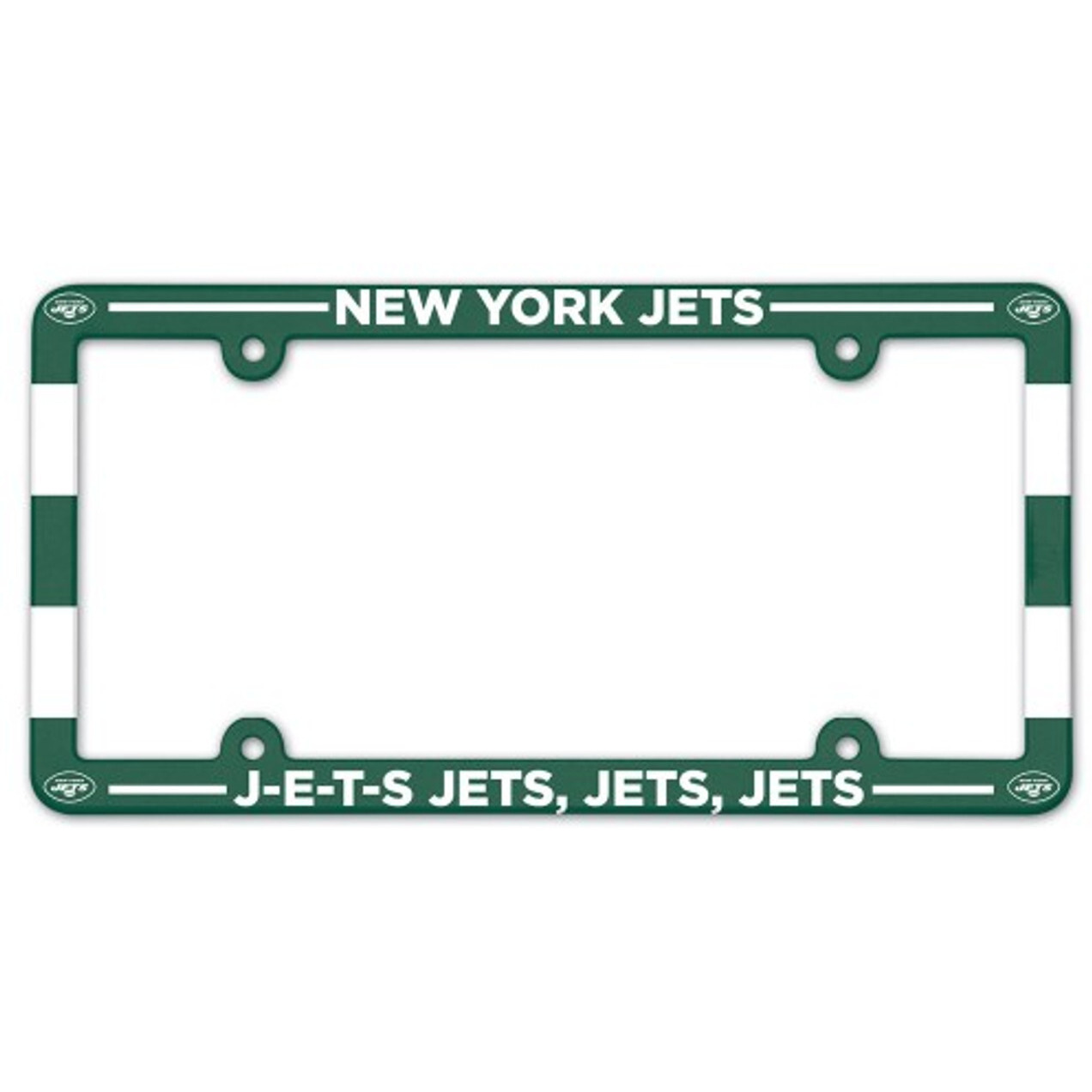 New York Jets License Plate Frame Plastic Full Color Style
