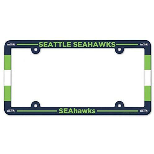 Seattle Seahawks License Plate Frame Plastic Full Color Style