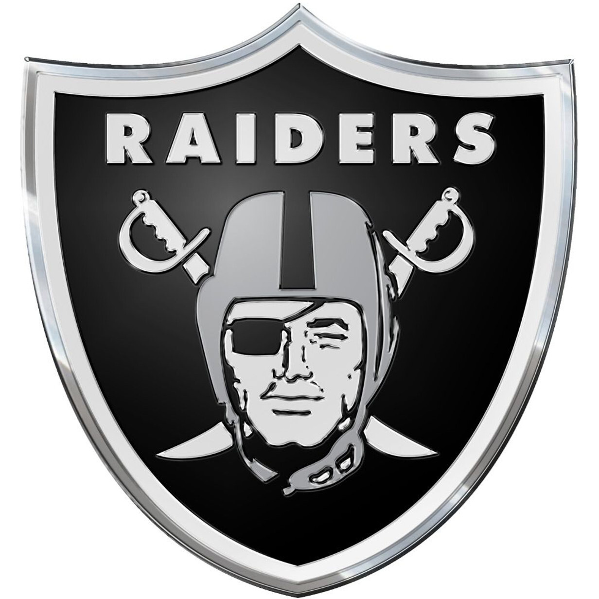 Las Vegas Raiders Auto Emblem - Color