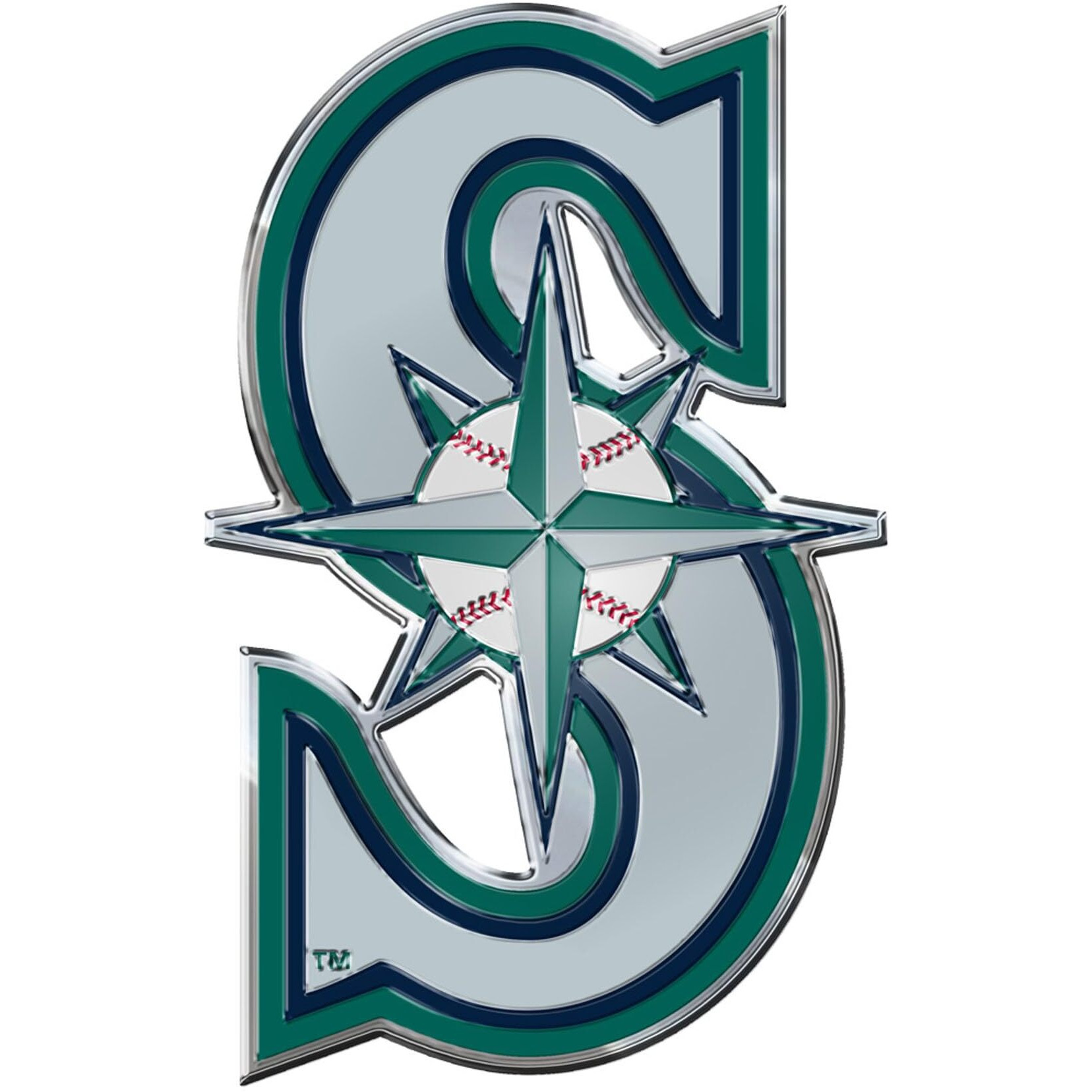 Seattle Mariners Auto Emblem - Color