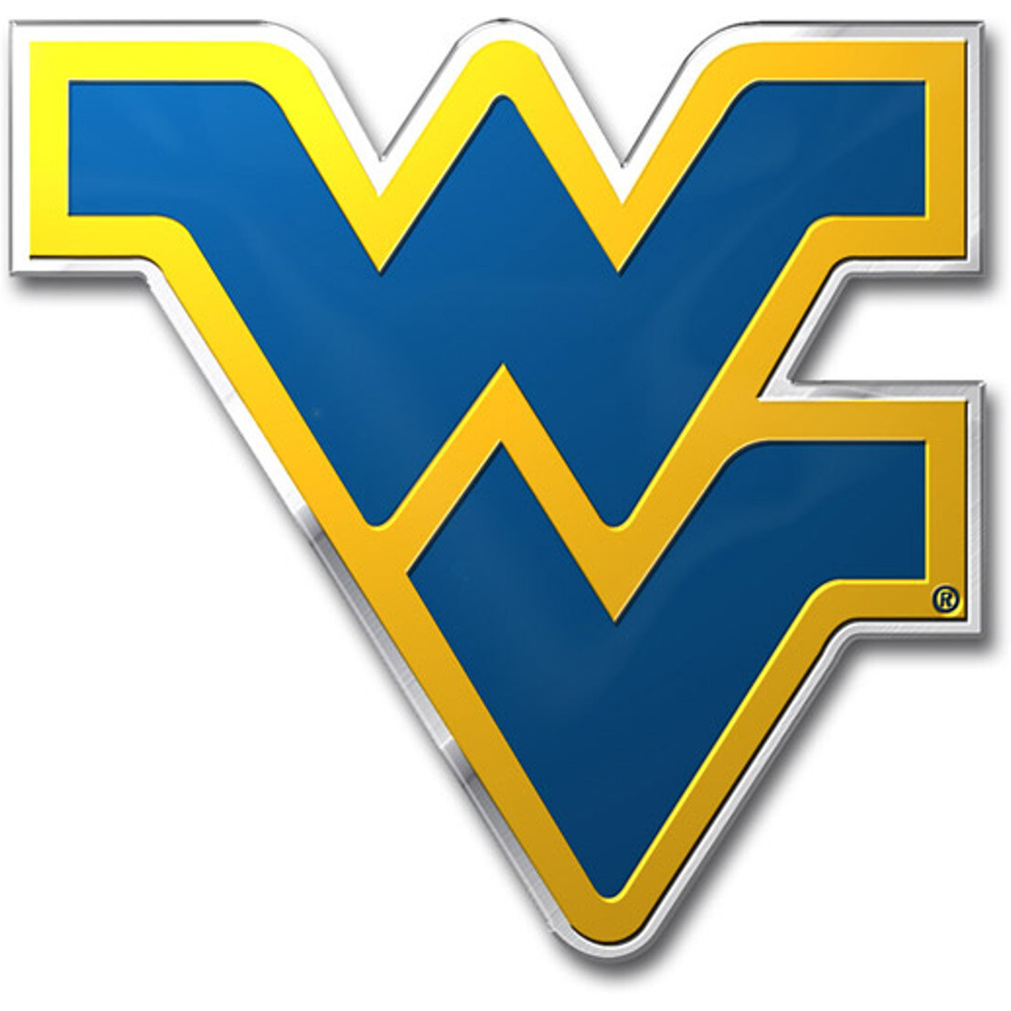 West Virginia Mountaineers Auto Emblem - Color