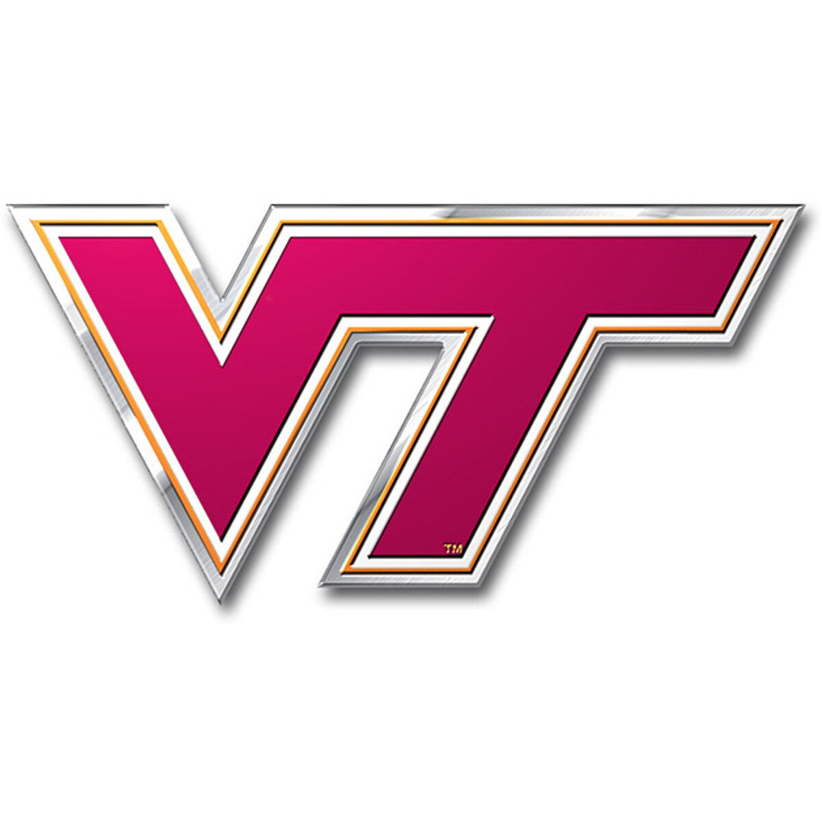 Virginia Tech Hokies Auto Emblem - Color