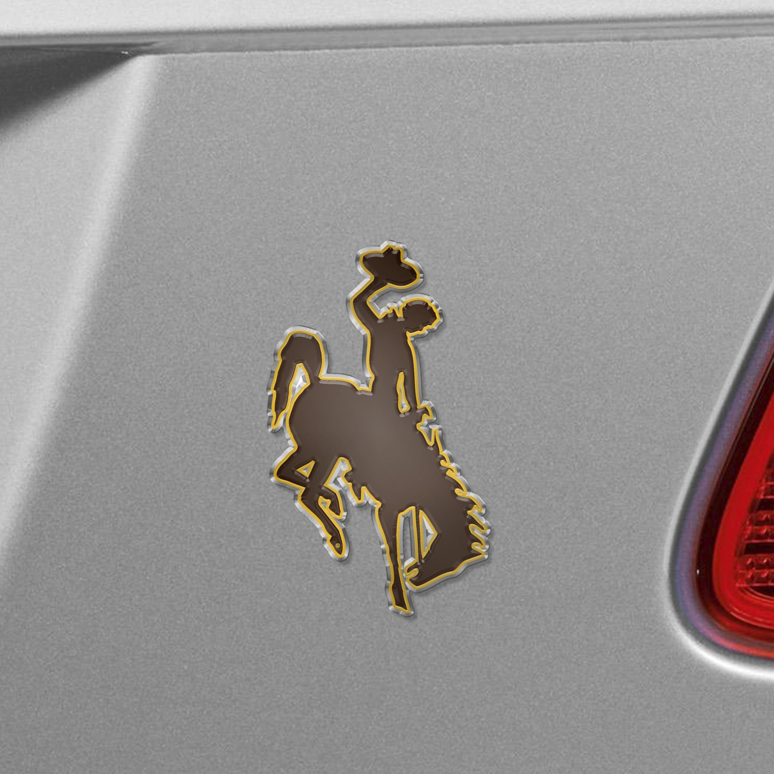 Wyoming Cowboys Auto Emblem Color