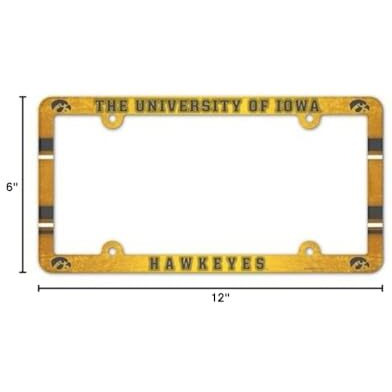 Iowa Hawkeyes License Plate Frame - Full Color