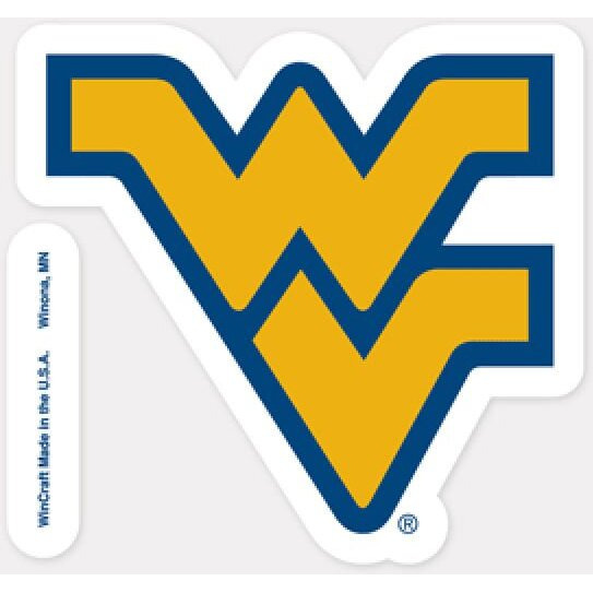 West Virginia Mountaineers Decal 4x4 Perfect Cut Color