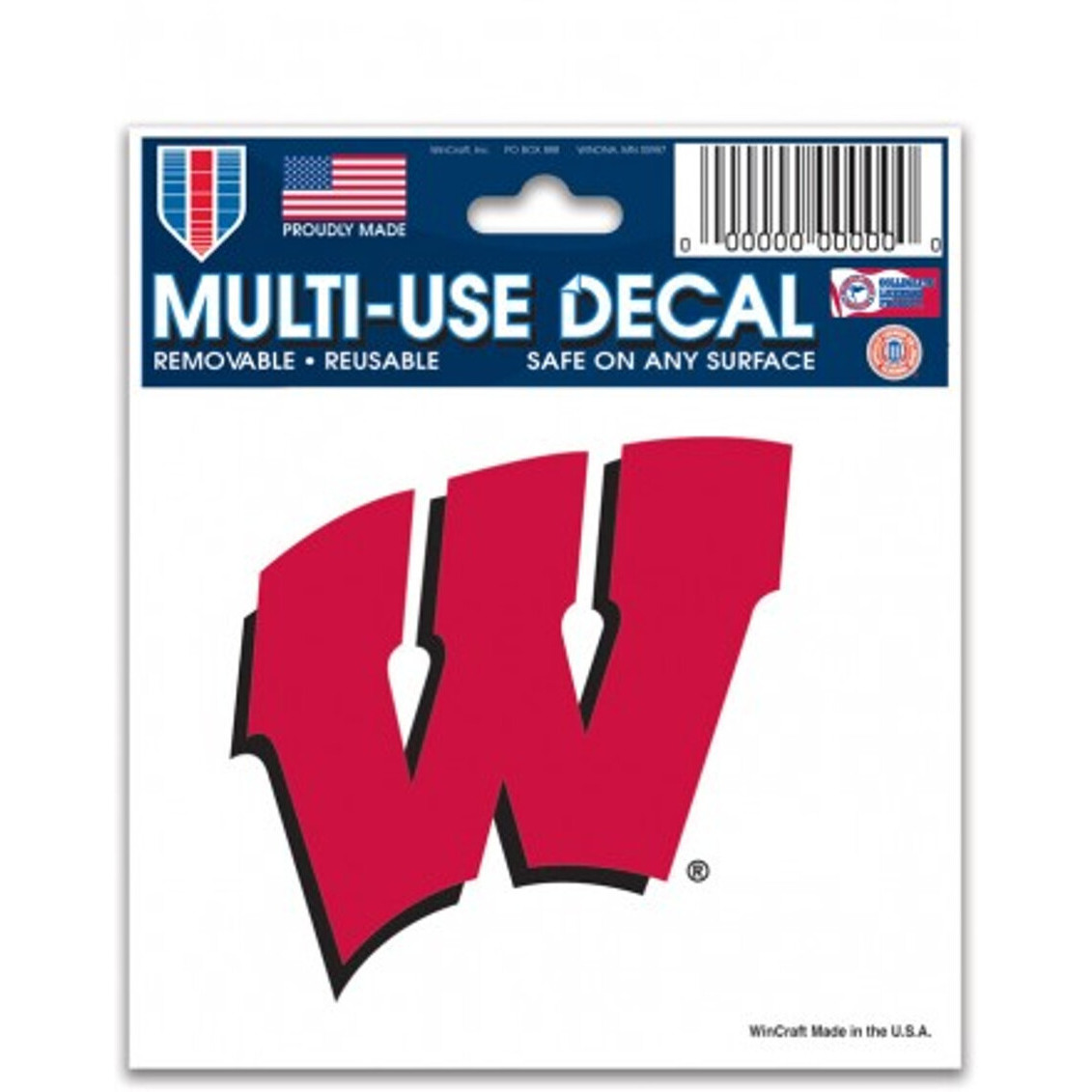 Wisconsin Badgers Decal 3x4 Multi Use