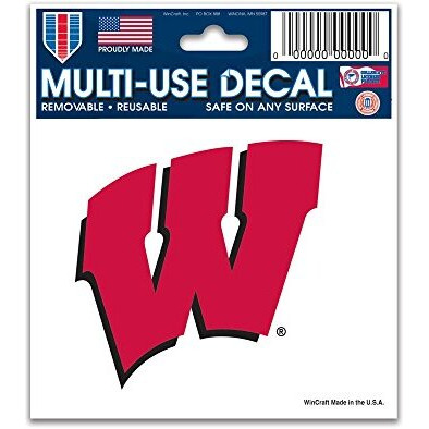 Wisconsin Badgers Decal 3x4 Multi Use