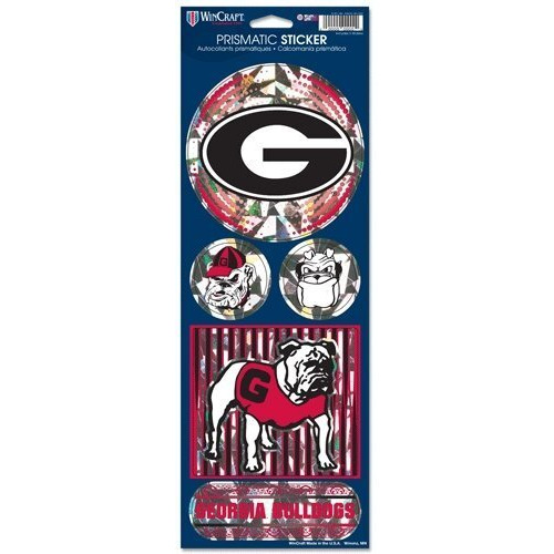 Georgia Bulldogs Decal 4x11 Die Cut Prismatic Style