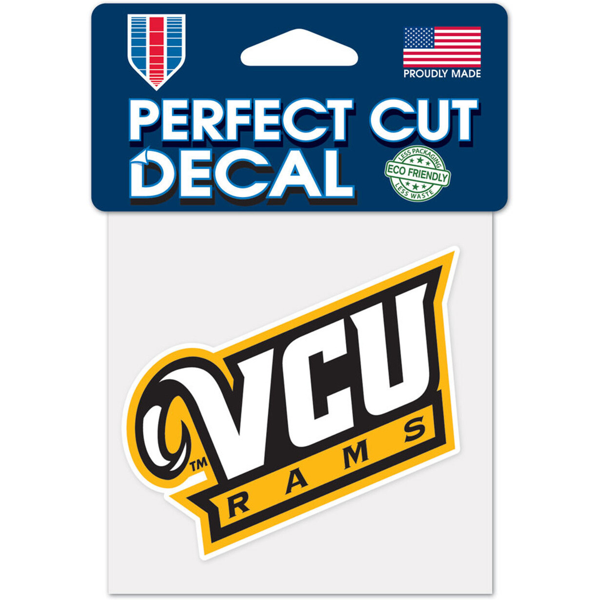 VCU Rams Decal 4x4 Perfect Cut Color