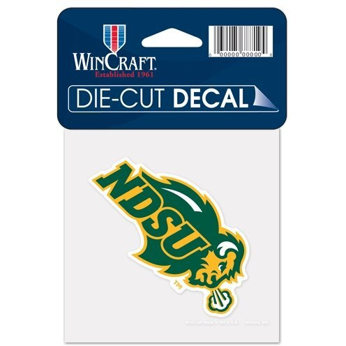 North Dakota State Bison Decal 4x4 Perfect Cut Color