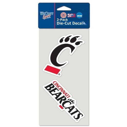 Cincinnati Bearcats Decal 4x4 Perfect Cut Set of 2 Special Order