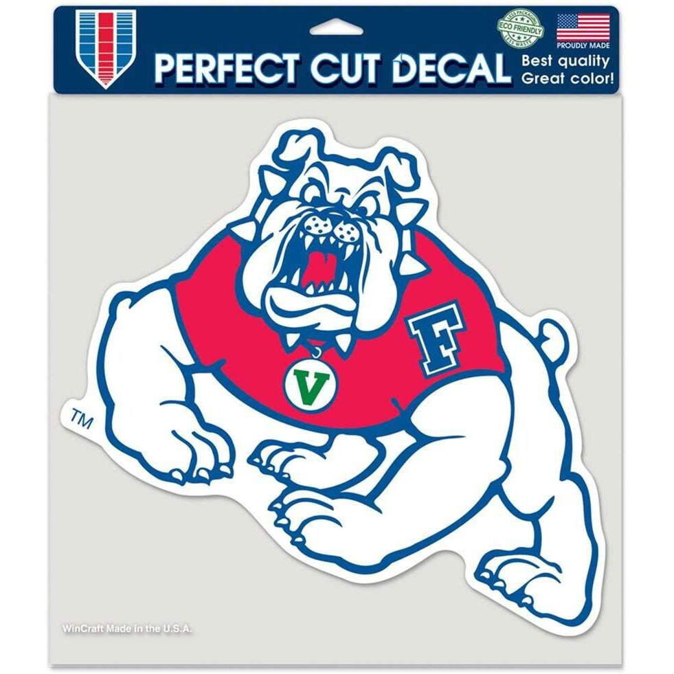 Fresno State BulldogsDecal 4x4 Perfect Cut Color