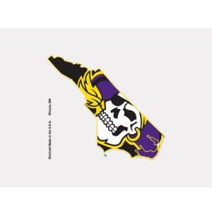 East Carolina Pirates Decal 4x4 Perfect Cut Color
