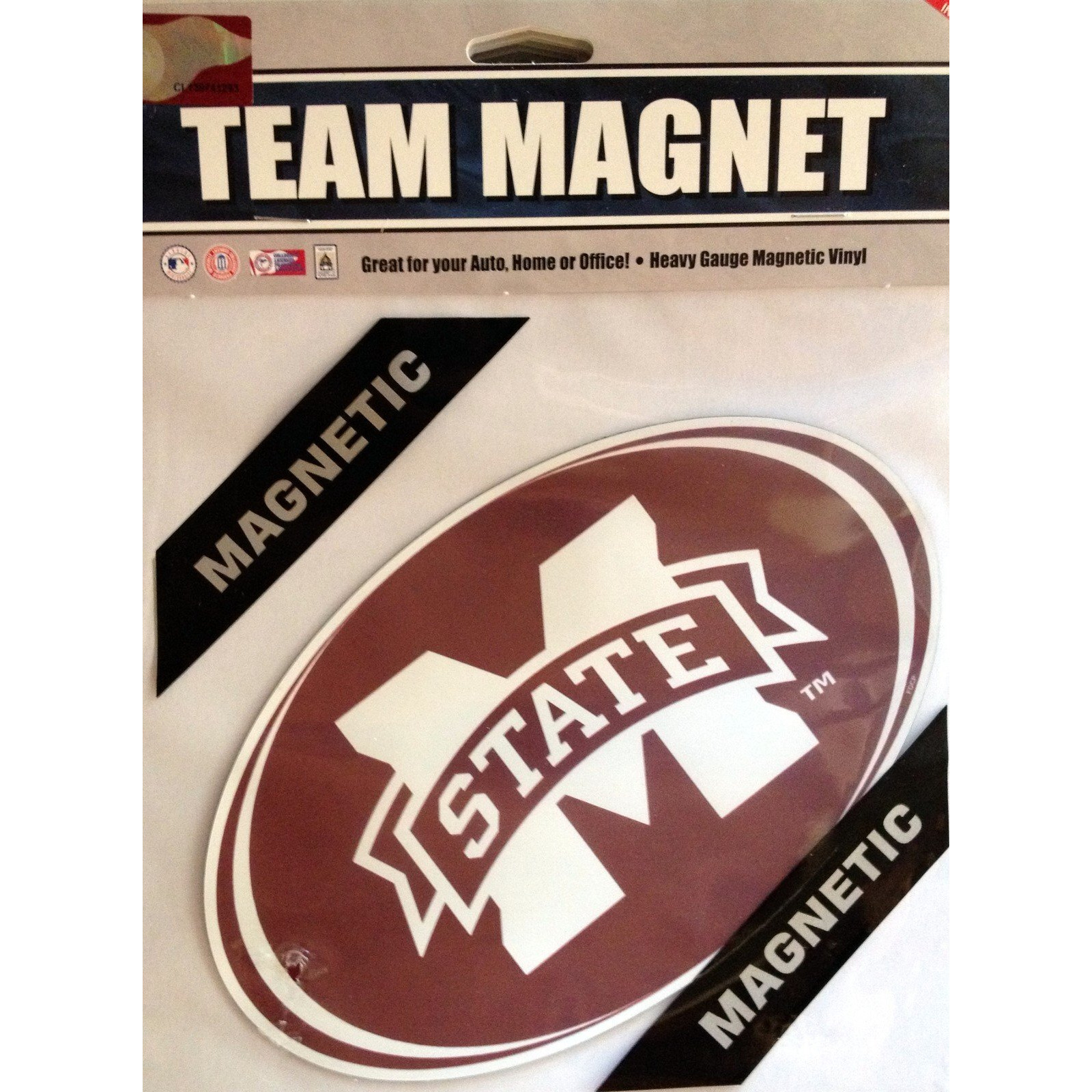 Mississippi State Bulldogs Magnet Car Style 8 Inch CO