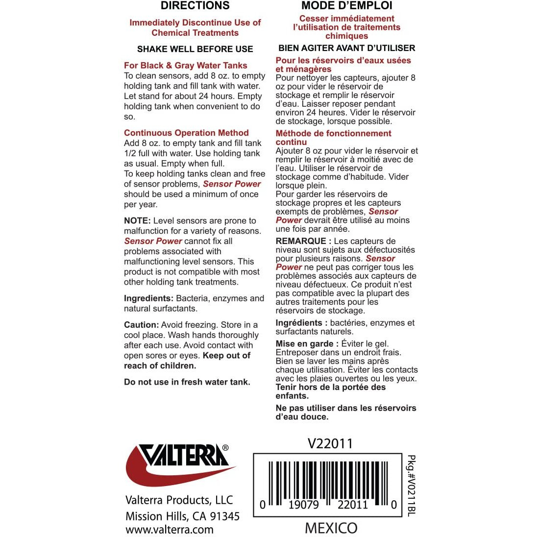 SENSOR POWER 16 OZ