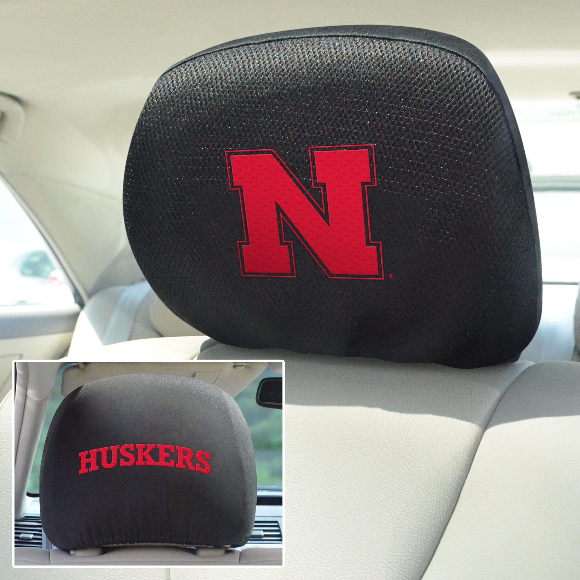 Nebraska Cornhuskers Headrest Covers FanMats